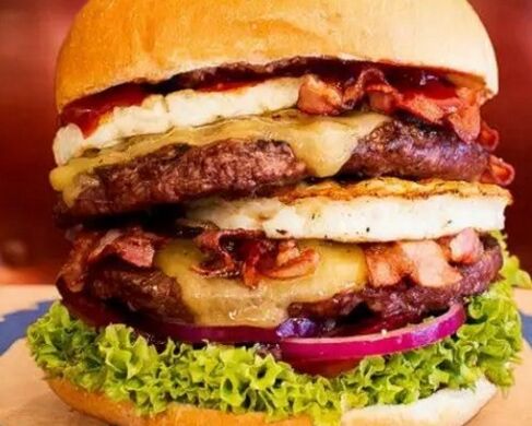 хамбургер као нездрава храна за потенцију